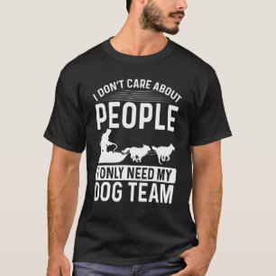 Camiseta Corrida de Cão de Trenó Alaska Mushing Husky Cão d