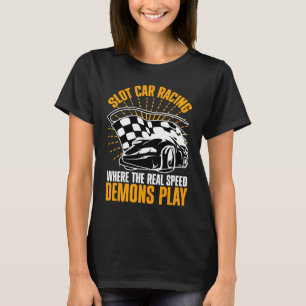 Camiseta Corrida de carros de corrida onde a velocidade rea