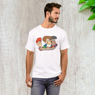 Camiseta Corrida de Carros de Madeira para Crianças