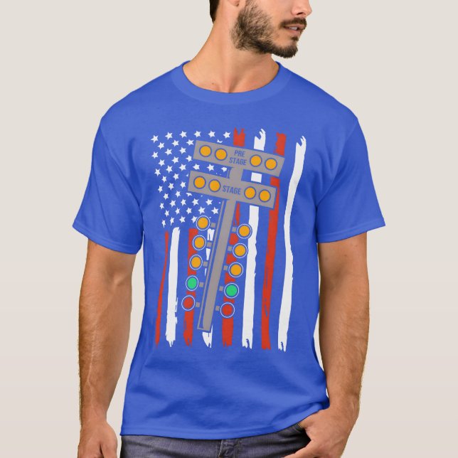 Camiseta Corrida de Carros Patrióticos Presente de Corrida  (Frente)