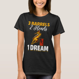 Camiseta Corrida de Cavalo 3 Barris 2 Corações 1 Sonho