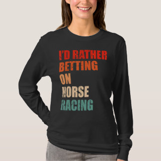 Camiseta Corrida De Cavalo A Dizer A Um Cavalo Derby 1
