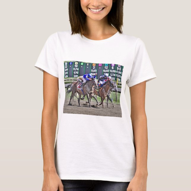 Camiseta Corrida de cavalos de Saratoga (Frente)
