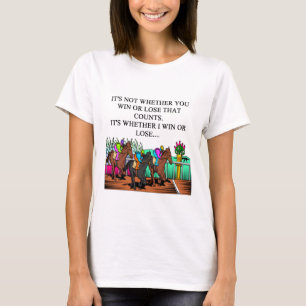 Camiseta corrida de cavalos derby