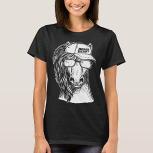 Camiseta Corrida de Cavalos Retrato de Cavalo Vintage KY De