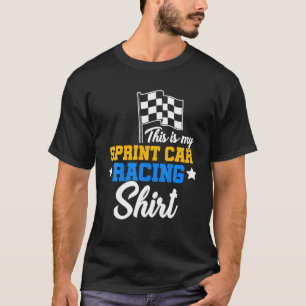 Camiseta Corrida de Corrida de Carro em Sprint