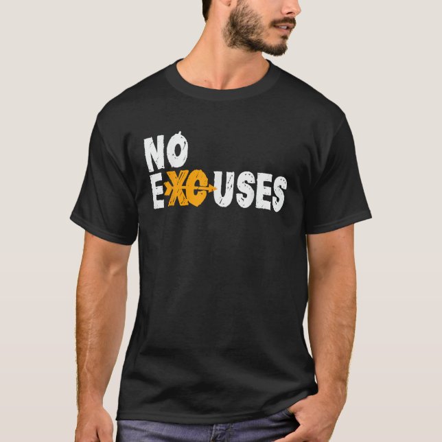 Camiseta Corrida de Cross Country Sem Desculpas Para Corred (Frente)