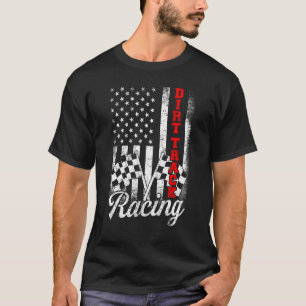 Camiseta Corrida de diafragmas - Carro de Raça de Bandeiras