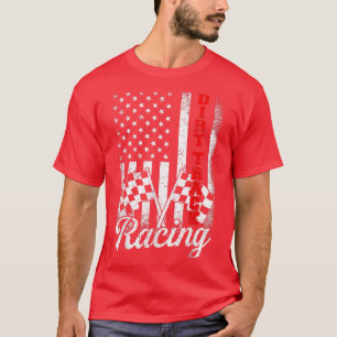 Camiseta Corrida de diafragmas - Carro de Raça de Bandeiras