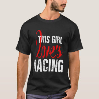 Camiseta Corrida de Dirt Rastreando Corrida de Carro Sprint