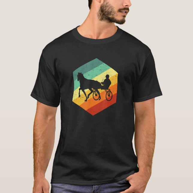 Camiseta Corrida de Harness Horse Retro Horse (Frente)