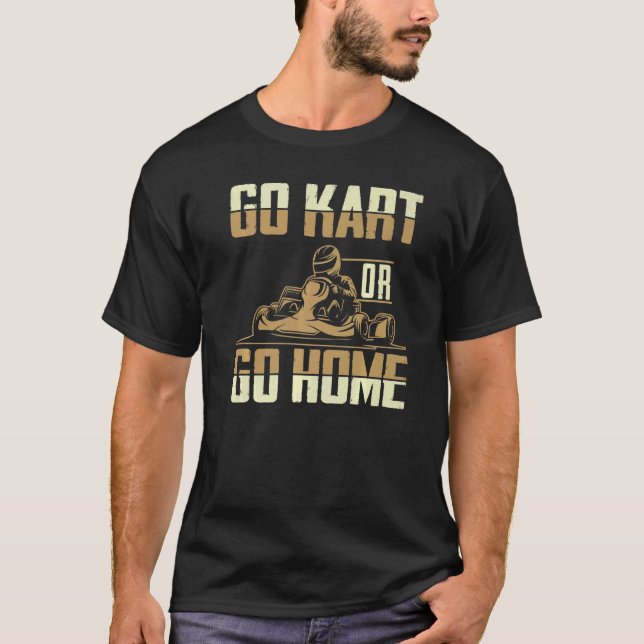 Camiseta Corrida de Kart Homens  Karts (Frente)