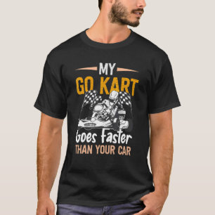 Camiseta Corrida de Kart mais rápida do que a corrida de Ka
