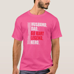 Camiseta Corrida de Kart Masculino Para o Seu Marido Corred