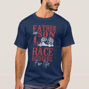 Camiseta Corrida de Kart Pai Filho Vintage Pai e Filho Corr