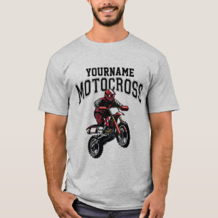 Camiseta Corrida de Motocross Personalizada de Bicicleta de