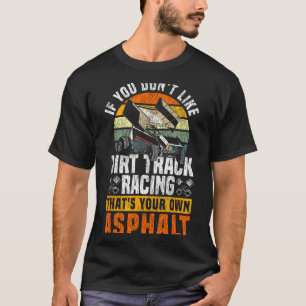 Camiseta Corrida de Pista de Terra Corrida Vintage Retro Ca