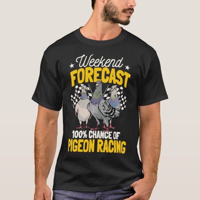 Camiseta Corrida de Pombo Observação de Aves (Frente)