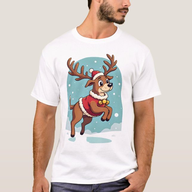 Camiseta Corrida de Rena Boxer (Frente)