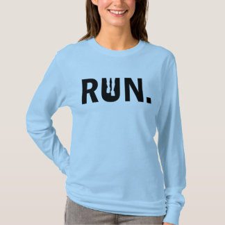 Camiseta Corrida de Silhouette para a Maratona Runner