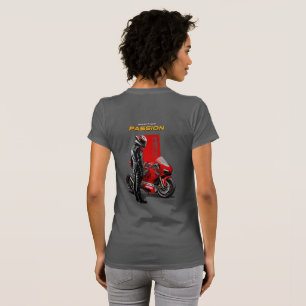 Camiseta Corrida de Superbike Paixão Máxima Gráfico de Cicl
