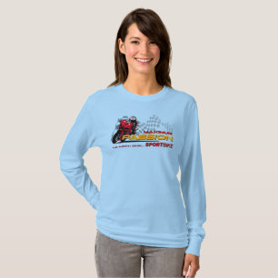 Camiseta Corrida de Superbike Paixão Máxima Gráfico de Moto