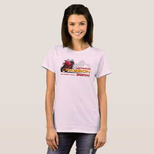 Camiseta Corrida de Superbike Paixão Máxima Gráfico de Moto