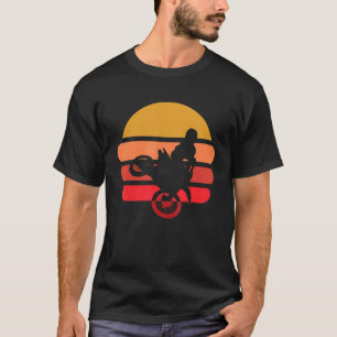 Camiseta Corrida De Travões De Motor De Moto Cruzado