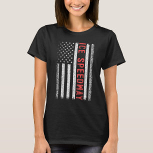 Camiseta Corrida de Velocidade no Gelo Bandeira Americana 4
