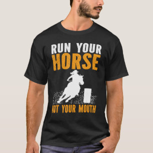 Camiseta Corrida do Coro Corre o cavalo não a sua boca