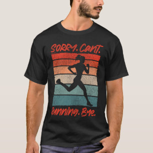 Camiseta Corrida em execução, desculpe. Não. A correr. Tcha
