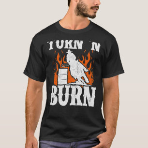 Camiseta Corrida Legal De Cavalo De Corrida E Queimadura De