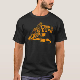 Camiseta Corrida Legal De Cavalo De Corrida E Queimadura De