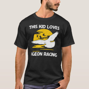 Camiseta Corrida legal De Pombos Para Crianças Homing Pigeo