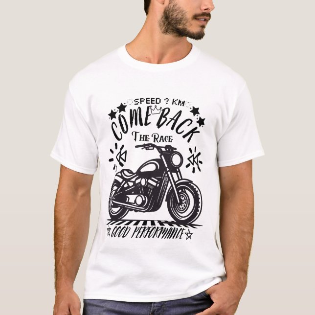 Camiseta Corrida para o sucesso velocidade, desempenho, tri (Frente)