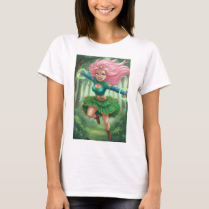 Camiseta Corrida pela Floresta Encantada – Personagem de Fa