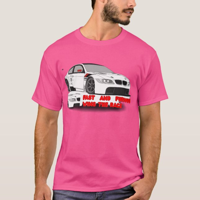 Camiseta Corrida Rápida de Carro - Corrida Gráfica de Camis (Frente)