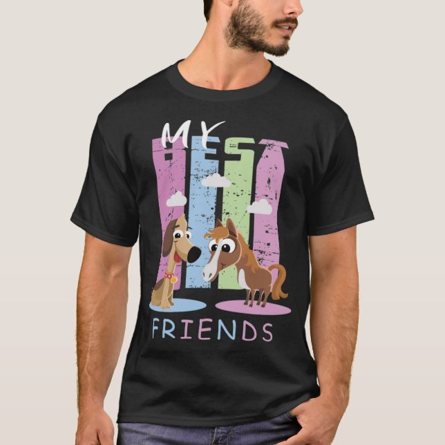 Camiseta Corridas de cavalos e cães amadeus (Frente)