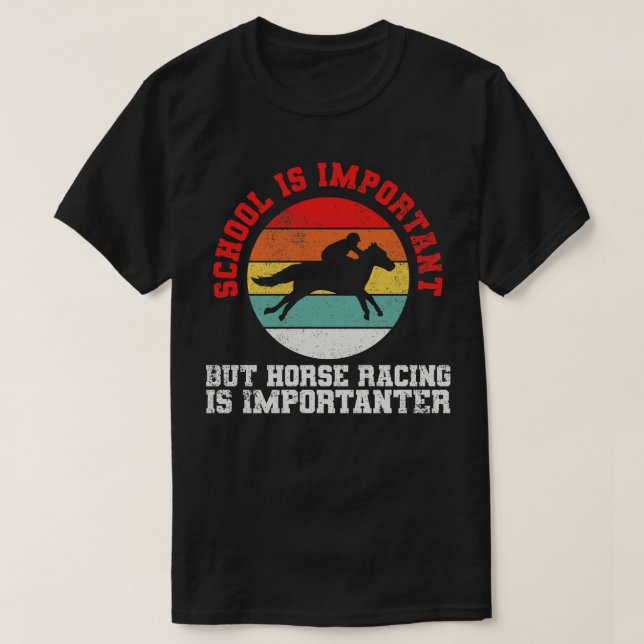 Camiseta Corridas de Cavalos Equestres (Frente do Design)