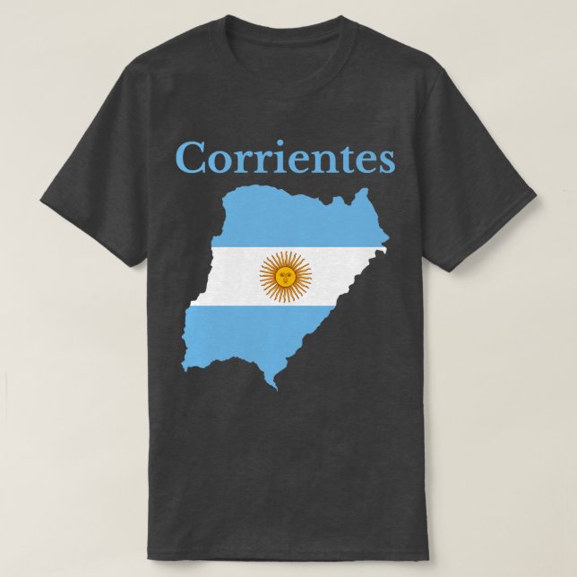 Camiseta Corrientes Província Argentina (Frente do Design)