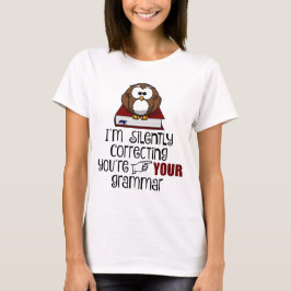 Camiseta Corrigindo Silentemente Sua Gramática Coruja Sarcá