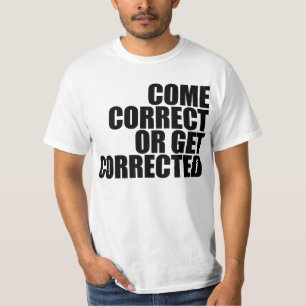 Camiseta corrigir ou corrigir