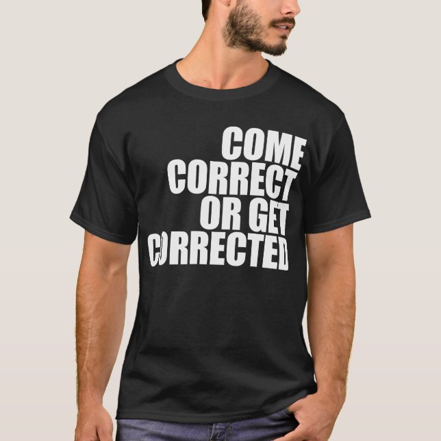 Camiseta corrigir ou corrigir (Frente)