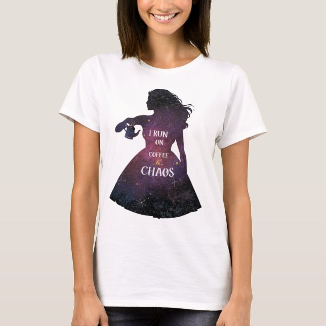 Camiseta Corro no Café Galaxy Woman T-Shirt (Frente)