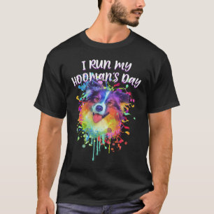 Camiseta Corro O Meu Dia De Homens, O Pastor Australiano Au