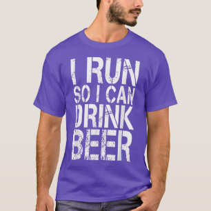 Camiseta Corro Para Beber Cerveja 