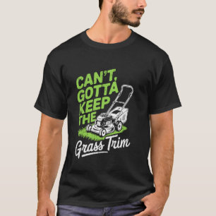 Camiseta Cortador de Grama Engraçado Humor Paisagista Descu