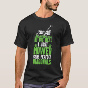 Camiseta Cortador de grama engraçado jardinagem paisagismo