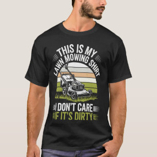 Camiseta Cortador de grama engraçado jardineiro