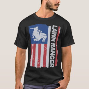 Camiseta Cortador de grama Lawn Ranger Bandeira Americana J